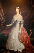 unknow artist Portrait of Empress Elisabeth of Austria-Hungary oil painting on canvas